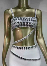 Load image into Gallery viewer, Athena Gem Detail Cut Out Dress