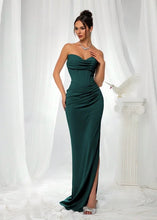 Load image into Gallery viewer, Santa Baby Corset Detail Maxi Dress
