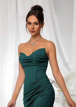 Load image into Gallery viewer, Santa Baby Corset Detail Maxi Dress