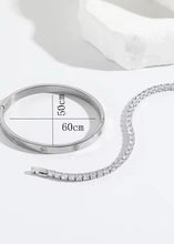 Cargar imagen en el visor de la galerÃa, Rhinestone Encrusted Bracelet Set