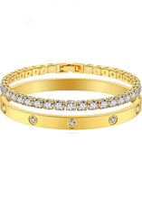 Cargar imagen en el visor de la galerÃa, Rhinestone Encrusted Bracelet Set
