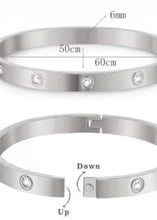 Load image into Gallery viewer, Rhinestone Encrusted Bracelet