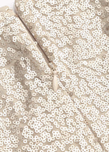 Cargar imagen en el visor de la galería, Oh So Festive Knot Detail Sequin Mini Skirt