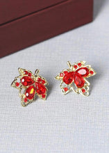Load image into Gallery viewer, Maple Leaf Fall Inspired Earrings