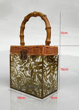 Load image into Gallery viewer, Selva Tropical Palm Print Bamboo Bag