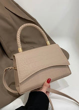 Load image into Gallery viewer, Olivia Croc Top Handle Bag