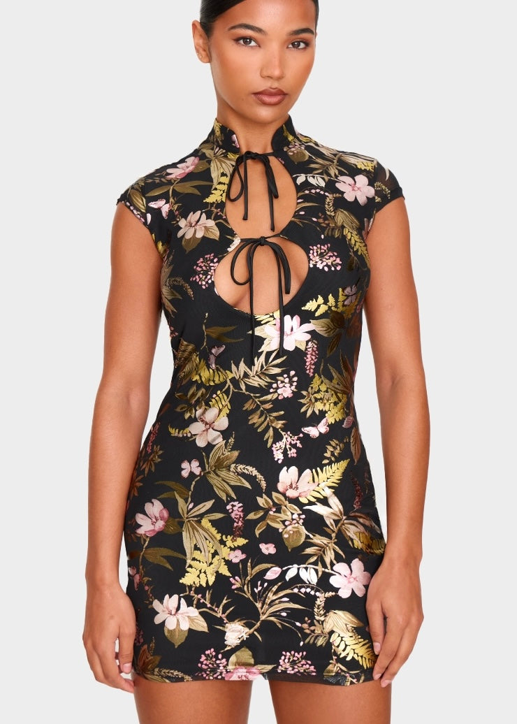 Talking That Talk Oriental Mini Dress – The Style Guide TT
