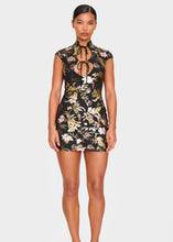 Load image into Gallery viewer, Talking That Talk Oriental Mini Dress
