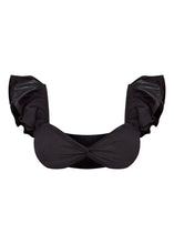 Load image into Gallery viewer, “Material Girl” Frilled Sleeve Bralette