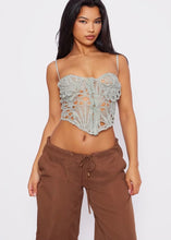 Load image into Gallery viewer, Risky Business Mesh Cut Out Bustier