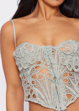 Load image into Gallery viewer, Risky Business Mesh Cut Out Bustier