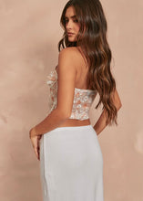 Load image into Gallery viewer, Floral and Fine Mesh Corset