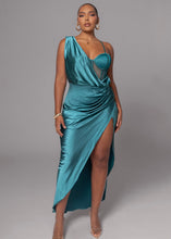 Load image into Gallery viewer, Making An Entrance Asymmetrical Corset Dress