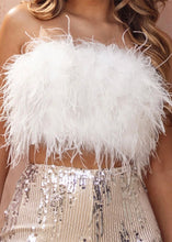 Load image into Gallery viewer, Saturday Night Fever Feather Top