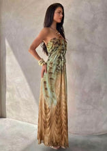 Cargar imagen en el visor de la galería, Calypso Boho Halter Maxi Dress