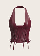 Load image into Gallery viewer, Cinnamon Spiced Lace Up Top