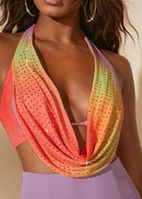 Load image into Gallery viewer, Roxanne Rhinestone Detail Tie Dye Top