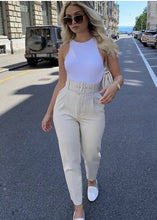 Cargar imagen en el visor de la galería, Paris Belted High Waisted Trousers - The Style Guide TT
