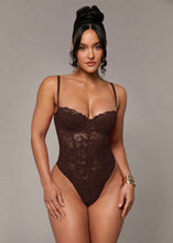 Load image into Gallery viewer, Pinecone Season Lace Bodysuit