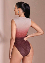 Load image into Gallery viewer, Apple Cider Ombre Mesh Bodysuit