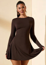 Load image into Gallery viewer, Cinnamon Girl Flared Mini Dress