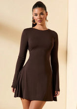 Load image into Gallery viewer, Cinnamon Girl Flared Mini Dress