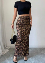 Load image into Gallery viewer, Never Call Me Leopard Maxi Skirt