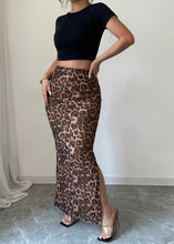 Load image into Gallery viewer, Never Call Me Leopard Maxi Skirt