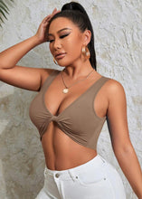 Load image into Gallery viewer, Twist Front Tank Top