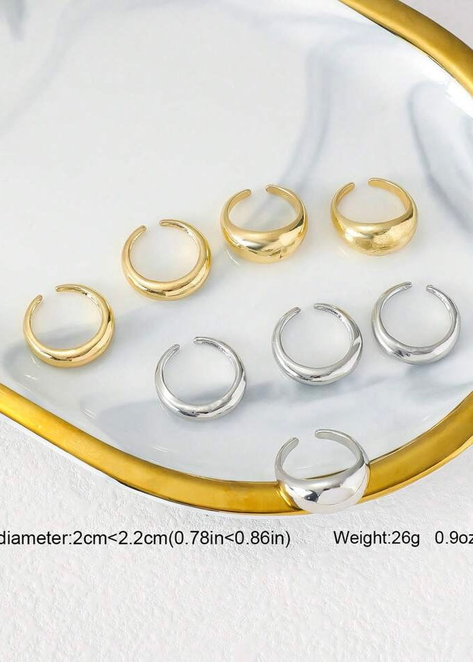 Mixed Tone 8 Piece Ring Set