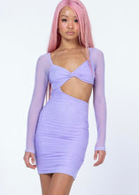 Load image into Gallery viewer, Holly Lavender Cut Out Dress