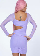 Load image into Gallery viewer, Holly Lavender Cut Out Dress