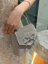 Load image into Gallery viewer, Esmerelda Silver Rhinestone Bag