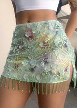 Load image into Gallery viewer, Midnight Sun Embellished Mini Skirt