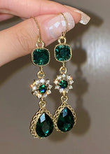 Load image into Gallery viewer, Emerald Dreams Drop Earrings