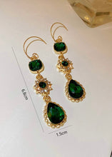 Load image into Gallery viewer, Emerald Dreams Drop Earrings