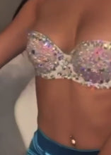 Load and play video in Gallery viewer, Chloe Sparkling Rhinestone Bralette