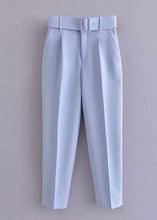 Cargar imagen en el visor de la galería, Paris Belted High Waisted Trousers - The Style Guide TT