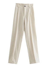 Cargar imagen en el visor de la galería, Work It Out Straight Leg Trousers - The Style Guide TT