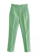 Cargar imagen en el visor de la galería, Seoul Tapered High Waisted Trousers - The Style Guide TT
