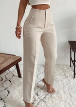 Cargar imagen en el visor de la galería, Seoul Tapered High Waisted Trousers - The Style Guide TT
