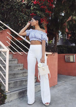 Cargar imagen en el visor de la galería, Bella High Waisted Wide Leg Trousers - The Style Guide TT