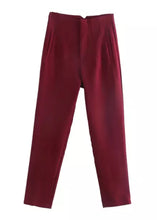 Cargar imagen en el visor de la galería, Seoul Tapered High Waisted Trousers - The Style Guide TT