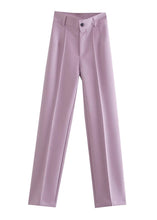 Cargar imagen en el visor de la galería, Work It Out Straight Leg Trousers - The Style Guide TT