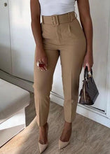 Cargar imagen en el visor de la galería, Paris Belted High Waisted Trousers - The Style Guide TT