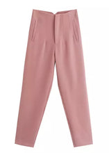 Cargar imagen en el visor de la galería, Seoul Tapered High Waisted Trousers - The Style Guide TT