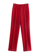 Cargar imagen en el visor de la galería, Work It Out Straight Leg Trousers - The Style Guide TT