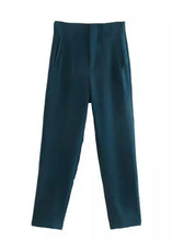 Cargar imagen en el visor de la galería, Seoul Tapered High Waisted Trousers - The Style Guide TT