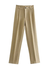Cargar imagen en el visor de la galería, Work It Out Straight Leg Trousers - The Style Guide TT