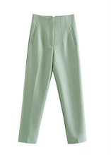 Cargar imagen en el visor de la galería, Seoul Tapered High Waisted Trousers - The Style Guide TT